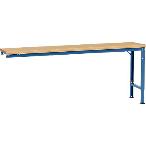 Manuflex Ansatztisch UNIVERSAL Spezial, 2000 x 800 mm, Multiplex natur, brillantblau