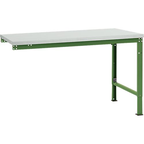 Manuflex Ansatztisch UNIVERSAL Spezial, Tischplatte Melamin, 1500x1000, resedagrün