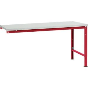 Manuflex Ansatztisch UNIVERSAL Spezial, Tischplatte Melamin, 1750×1000, rubinrot Manuflex Ansatztisch UNIVERSAL Spezial, Tischplatte Melamin, 1750×1000, rubinrot