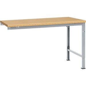 Manuflex Ansatztisch UNIVERSAL Spezial, Tischplatte Multiplex, 1500×1000, alusilber Manuflex Ansatztisch UNIVERSAL Spezial, Tischplatte Multiplex, 1500×1000, alusilber