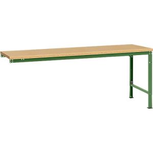 Manuflex Ansatztisch UNIVERSAL Spezial, Tischplatte Multiplex, 2000×1000, resedagrün Manuflex Ansatztisch UNIVERSAL Spezial, Tischplatte Multiplex, 2000×1000, resedagrün