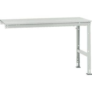 Manuflex Ansatztisch UNIVERSAL Standard, 1500 x 800 mm, Kunststoff lichtgrau, lichtgrau Manuflex Ansatztisch UNIVERSAL Standard, 1500 x 800 mm, Kunststoff lichtgrau, lichtgrau
