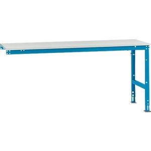 Manuflex Ansatztisch UNIVERSAL Standard, 2000 x 800 mm, Kunststoff lichtgrau, lichtblau Manuflex Ansatztisch UNIVERSAL Standard, 2000 x 800 mm, Kunststoff lichtgrau, lichtblau