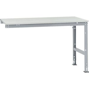 Manuflex Ansatztisch UNIVERSAL Standard, Tischplatte Kunststoff, 1500×1000, alusilber Manuflex Ansatztisch UNIVERSAL Standard, Tischplatte Kunststoff, 1500×1000, alusilber