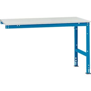Manuflex Ansatztisch UNIVERSAL Standard, Tischplatte Kunststoff, 1500×1000, lichtblau Manuflex Ansatztisch UNIVERSAL Standard, Tischplatte Kunststoff, 1500×1000, lichtblau