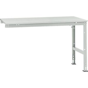 Manuflex Ansatztisch UNIVERSAL Standard, Tischplatte Kunststoff, 1500×1000, lichtgrau Manuflex Ansatztisch UNIVERSAL Standard, Tischplatte Kunststoff, 1500×1000, lichtgrau