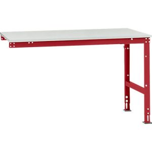 Manuflex Ansatztisch UNIVERSAL Standard, Tischplatte Kunststoff, 1500×1000, rubinrot Manuflex Ansatztisch UNIVERSAL Standard, Tischplatte Kunststoff, 1500×1000, rubinrot
