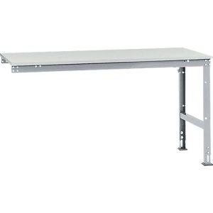 Manuflex Ansatztisch UNIVERSAL Standard, Tischplatte Kunststoff, 1750×1000, alusilber Manuflex Ansatztisch UNIVERSAL Standard, Tischplatte Kunststoff, 1750×1000, alusilber