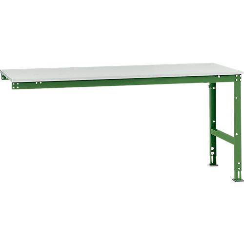 Manuflex Ansatztisch UNIVERSAL Standard, Tischplatte Kunststoff, 2000x1000, resedagrün