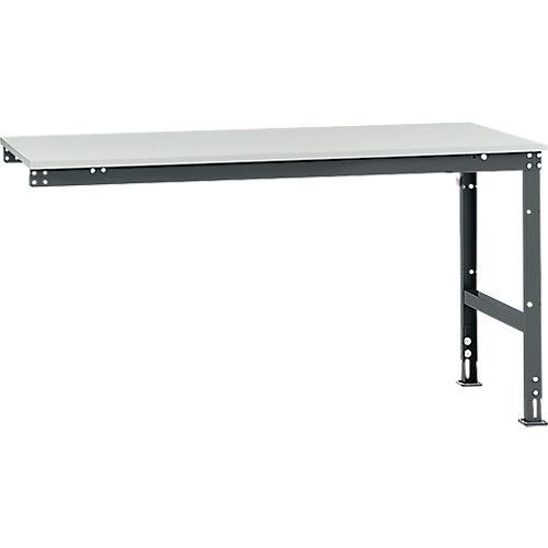 Manuflex Ansatztisch UNIVERSAL Standard, Tischplatte Melamin, 1750x1000, anthrazit