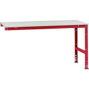 Manuflex Ansatztisch UNIVERSAL Standard, Tischplatte Melamin, 1750×1000, rubinrot Manuflex Ansatztisch UNIVERSAL Standard, Tischplatte Melamin, 1750×1000, rubinrot