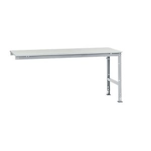 Manuflex Ansatztisch UNIVERSAL Standard, Tischplatte Melamin, 2000×1000, alusilber Manuflex Ansatztisch UNIVERSAL Standard, Tischplatte Melamin, 2000×1000, alusilber