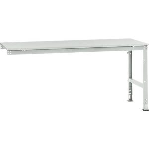 Manuflex Ansatztisch UNIVERSAL Standard, Tischplatte Melamin, 2000×1000, lichtgrau Manuflex Ansatztisch UNIVERSAL Standard, Tischplatte Melamin, 2000×1000, lichtgrau