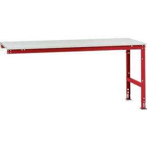 Manuflex Ansatztisch UNIVERSAL Standard, Tischplatte Melamin, 2000×1000, rubinrot Manuflex Ansatztisch UNIVERSAL Standard, Tischplatte Melamin, 2000×1000, rubinrot