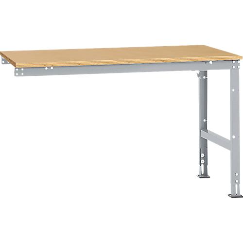 Manuflex Ansatztisch UNIVERSAL Standard, Tischplatte Multiplex, 1500x1000, alusilber