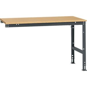 Manuflex Ansatztisch UNIVERSAL Standard, Tischplatte Multiplex, 1500×1000, anthrazit Manuflex Ansatztisch UNIVERSAL Standard, Tischplatte Multiplex, 1500×1000, anthrazit