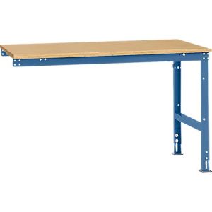 Manuflex Ansatztisch UNIVERSAL Standard, Tischplatte Multiplex, 1500×1000, brillantblau Manuflex Ansatztisch UNIVERSAL Standard, Tischplatte Multiplex, 1500×1000, brillantblau