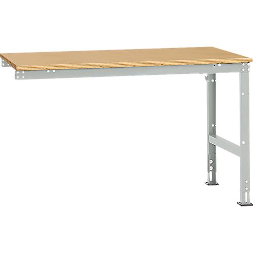 Manuflex Ansatztisch UNIVERSAL Standard, Tischplatte Multiplex, 1500x1000, lichtgraz