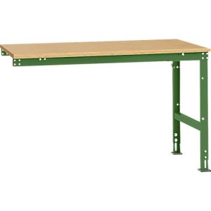 Manuflex Ansatztisch UNIVERSAL Standard, Tischplatte Multiplex, 1500×1000, resedagrün Manuflex Ansatztisch UNIVERSAL Standard, Tischplatte Multiplex, 1500×1000, resedagrün