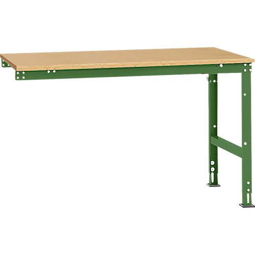 Manuflex Ansatztisch UNIVERSAL Standard, Tischplatte Multiplex, 1500x1000, resedagrün