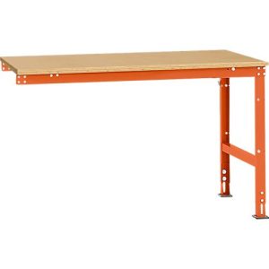 Manuflex Ansatztisch UNIVERSAL Standard, Tischplatte Multiplex, 1500×1000, rotorange Manuflex Ansatztisch UNIVERSAL Standard, Tischplatte Multiplex, 1500×1000, rotorange