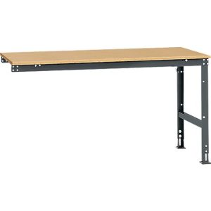 Manuflex Ansatztisch UNIVERSAL Standard, Tischplatte Multiplex, 1750×1000, anthrazit Manuflex Ansatztisch UNIVERSAL Standard, Tischplatte Multiplex, 1750×1000, anthrazit