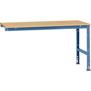 Manuflex Ansatztisch UNIVERSAL Standard, Tischplatte Multiplex, 1750×1000, brillantblau Manuflex Ansatztisch UNIVERSAL Standard, Tischplatte Multiplex, 1750×1000, brillantblau