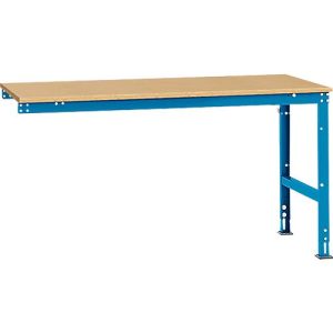 Manuflex Ansatztisch UNIVERSAL Standard, Tischplatte Multiplex, 1750×1000, lichtblau Manuflex Ansatztisch UNIVERSAL Standard, Tischplatte Multiplex, 1750×1000, lichtblau