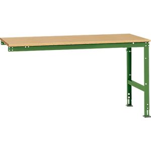 Manuflex Ansatztisch UNIVERSAL Standard, Tischplatte Multiplex, 1750×1000, resedagrün Manuflex Ansatztisch UNIVERSAL Standard, Tischplatte Multiplex, 1750×1000, resedagrün