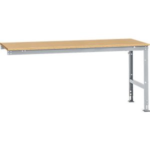 Manuflex Ansatztisch UNIVERSAL Standard, Tischplatte Multiplex, 2000×1000, alusilber Manuflex Ansatztisch UNIVERSAL Standard, Tischplatte Multiplex, 2000×1000, alusilber