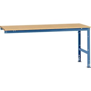 Manuflex Ansatztisch UNIVERSAL Standard, Tischplatte Multiplex, 2000×1000, brillantblau Manuflex Ansatztisch UNIVERSAL Standard, Tischplatte Multiplex, 2000×1000, brillantblau