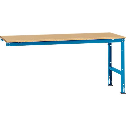 Manuflex Ansatztisch UNIVERSAL Standard, Tischplatte Multiplex, 2000x1000, lichtblau