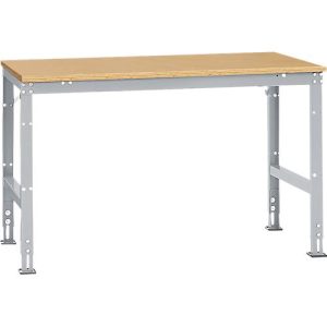 Manuflex Arbeitstisch UNIVERSAL Standard, 1500 x 1000 mm, Multiplex natur, alusilber Manuflex Arbeitstisch UNIVERSAL Standard, 1500 x 1000 mm, Multiplex natur, alusilber