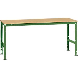 Manuflex Arbeitstisch UNIVERSAL Standard, 2000 x 1000 mm, Multiplex natur, resedagrün Manuflex Arbeitstisch UNIVERSAL Standard, 2000 x 1000 mm, Multiplex natur, resedagrün