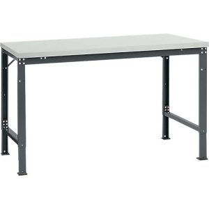 Manuflex Grundtisch UNIVERSAL Spezial, 1500 x 1000 mm, Kunststoff lichtgrau, anthrazit Manuflex Grundtisch UNIVERSAL Spezial, 1500 x 1000 mm, Kunststoff lichtgrau, anthrazit