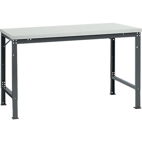 Manuflex Grundtisch UNIVERSAL Spezial, 1500 x 1000 mm, Kunststoff lichtgrau, anthrazit