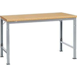 Manuflex Grundtisch UNIVERSAL Spezial, 1500 x 1000 mm, Multiplex natur, alusilber Manuflex Grundtisch UNIVERSAL Spezial, 1500 x 1000 mm, Multiplex natur, alusilber