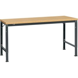 Manuflex Grundtisch UNIVERSAL Spezial, 1750 x 1000 mm, Multiplex natur, anthrazit Manuflex Grundtisch UNIVERSAL Spezial, 1750 x 1000 mm, Multiplex natur, anthrazit