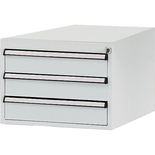Manuflex Schubladen-Unterbauten, für Werkbank Profi Tiefe 700 mm, lichtgrau