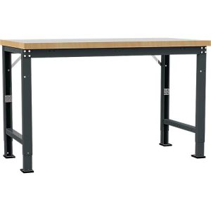 Manuflex Werkbank Profi Spezial, Tischplatte Kunststoff, 1500 x 700 mm, anthrazit