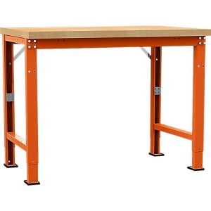 Manuflex Werkbank Profi Spezial, Tischplatte Multiplex, 1250 x 700 mm, rotorange Manuflex Werkbank Profi Spezial, Tischplatte Multiplex, 1250 x 700 mm, rotorange