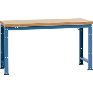 Manuflex Werkbank Profi Standard, Tischplatte Multiplex B 1750 x T 700, brillantblau Manuflex Werkbank Profi Standard, Tischplatte Multiplex B 1750 x T 700, brillantblau