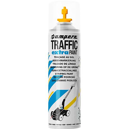 Markierungsfarbe Traffic® Extra, für Bodenmarkierungsgeräte, wetterfest, Reichweite 50 m, 500 ml, gelb