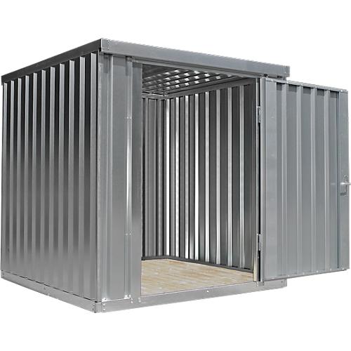 Materialcontainer MC 1200, verzinkt, zerlegt, mit Holzfußboden