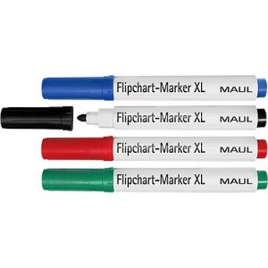 MAUL Flipchart-Marker XL, farbig sortiert, 4 Stück MAUL Flipchart-Marker XL, farbig sortiert, 4 Stück