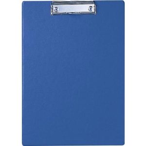 MAUL Klemmbrett mit Folienüberzug, DIN A4, mit Aufhängeöse, 319 x 229 x 13 mm, blau