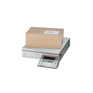MAUL Paketwaage MAULparcel S, bis 50 kg, Solarbetrieben, Abschaltautomatik, Ein-Tasten-Bedienung, Hold-Funktion, grau
