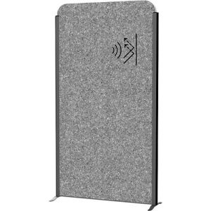 MAUL Stellwandsystem MAULcocoon Akustik, B 1000 x H 1800 mm, dunkelgraue Oberfläche, anthrazit MAUL Stellwandsystem MAULcocoon Akustik, B 1000 x H 1800 mm, dunkelgraue Oberfläche, anthrazit