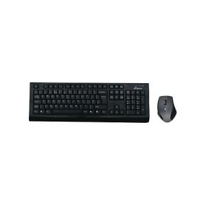 MediaRange MROS104 – Tastatur-und-Maus-Set – kabellos – QWERTY – GB – Grau, Schwarz