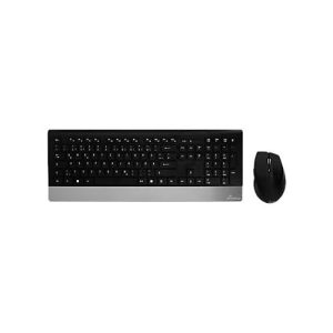 MediaRange MROS105 – Tastatur-und-Maus-Set – QWERTZ – Black Silver